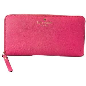 Kate Spade Pink Saffiano Leather Wallet
